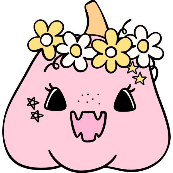 PUMPKIN PINK  FLOWER CROWN Thumbnail